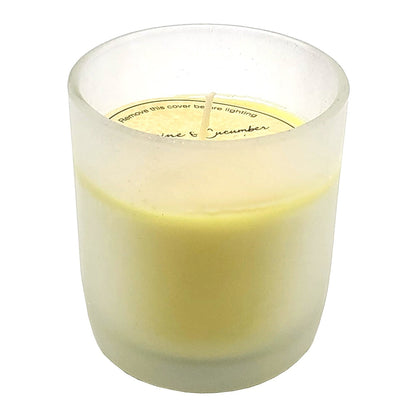 Urban Products Jasmine & Cucumber Fresh Scented Natural Soy Wax Candle 9cm