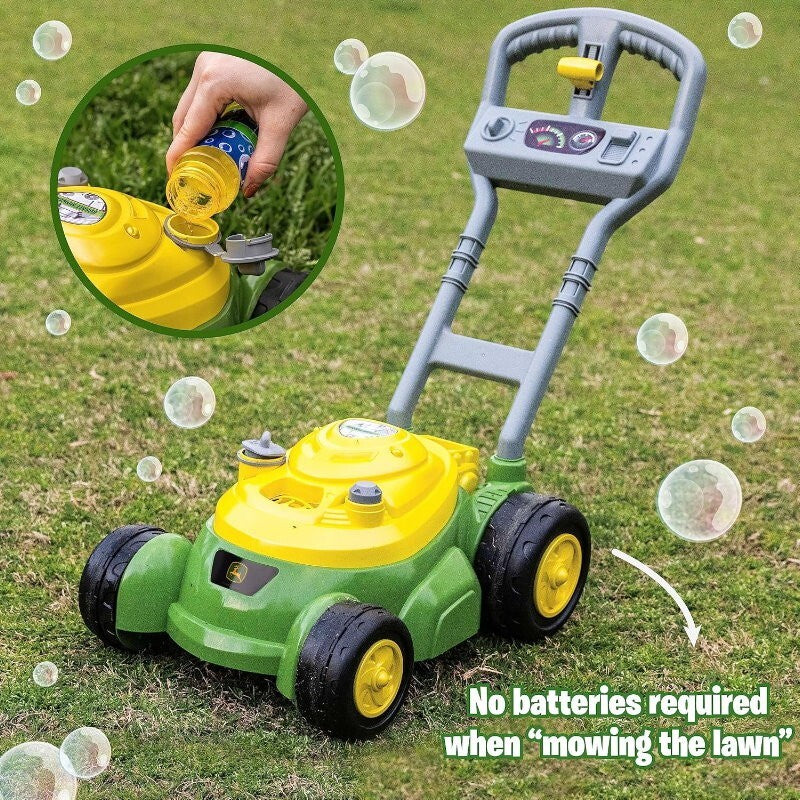 John Deere Bubble Lawn Mower for Toddlers Automatic Bubble Blowing Machine