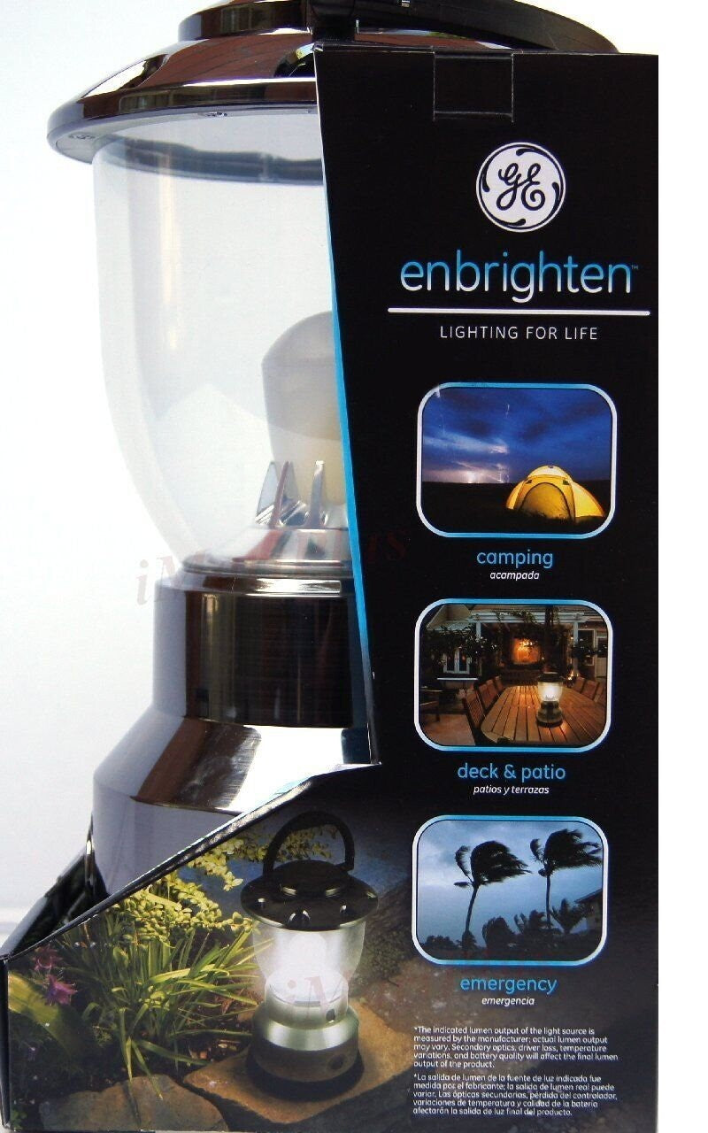GE Enbrighten IPX4 Water-Resistant Impact-Resistant Dimmable LED Camping Lantern