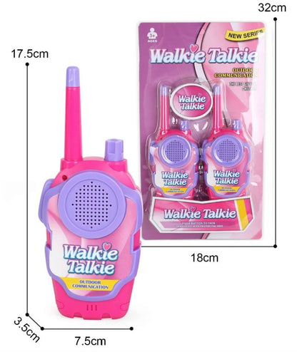 2-Pack Kid's Walkie Talkie Toys 2 Way Radio Interactive Educational Toy For 3+