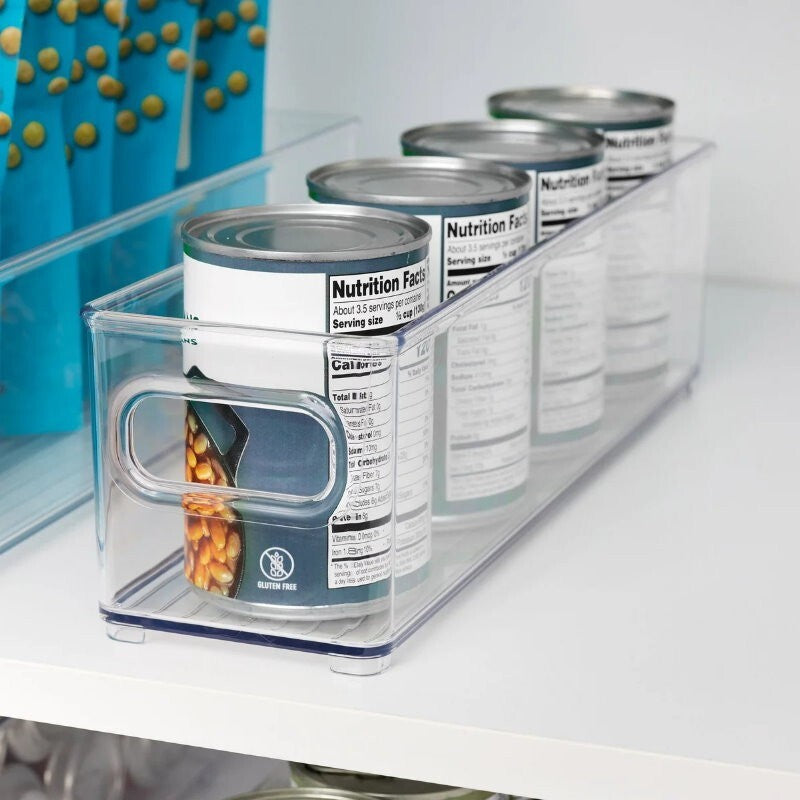 iDesign 4-Piece Kitchen Fridge Organiser Storage Bins Set BPA-free, Visibility
