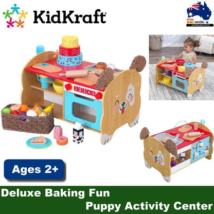 KidKraft Foody Friends Deluxe Baking Fun Puppy Activity Center Gift for Ages 2+