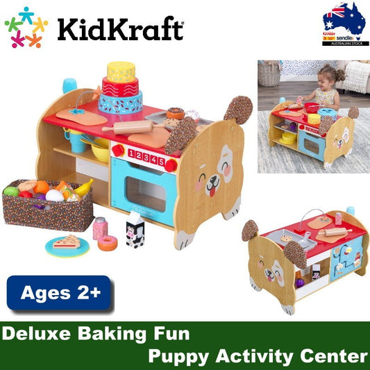KidKraft Foody Friends Deluxe Baking Fun Puppy Activity Center Gift for Ages 2+