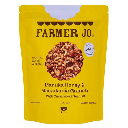Manuka Honey & Macadamia Fancy Granola Cinnamon & Sea Salt Breakfast Cereal 1kg