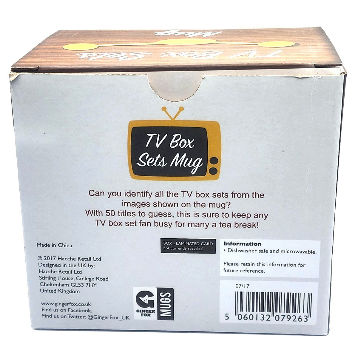 TV Box Sets Novelty Mug Ceramic Coffee Tea Cup Kris Kringle Gift For TV Lovers