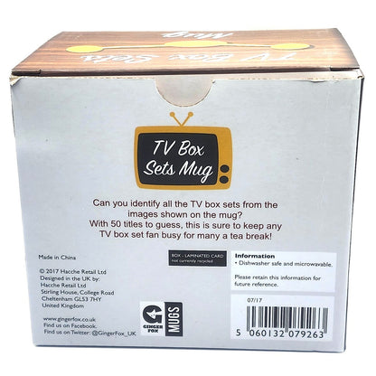 TV Box Sets Novelty Mug Ceramic Coffee Tea Cup Kris Kringle Gift For TV Lovers