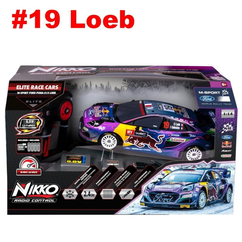 Nikko RC Elite Race Cars 1:14 (34cm) M-Sports Ford Puma Hybrid Rally 1 WRC 2024