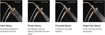 Brondell Nebia Merritt 5-Setting Magnetic Shower Head with Handheld Spray Combo