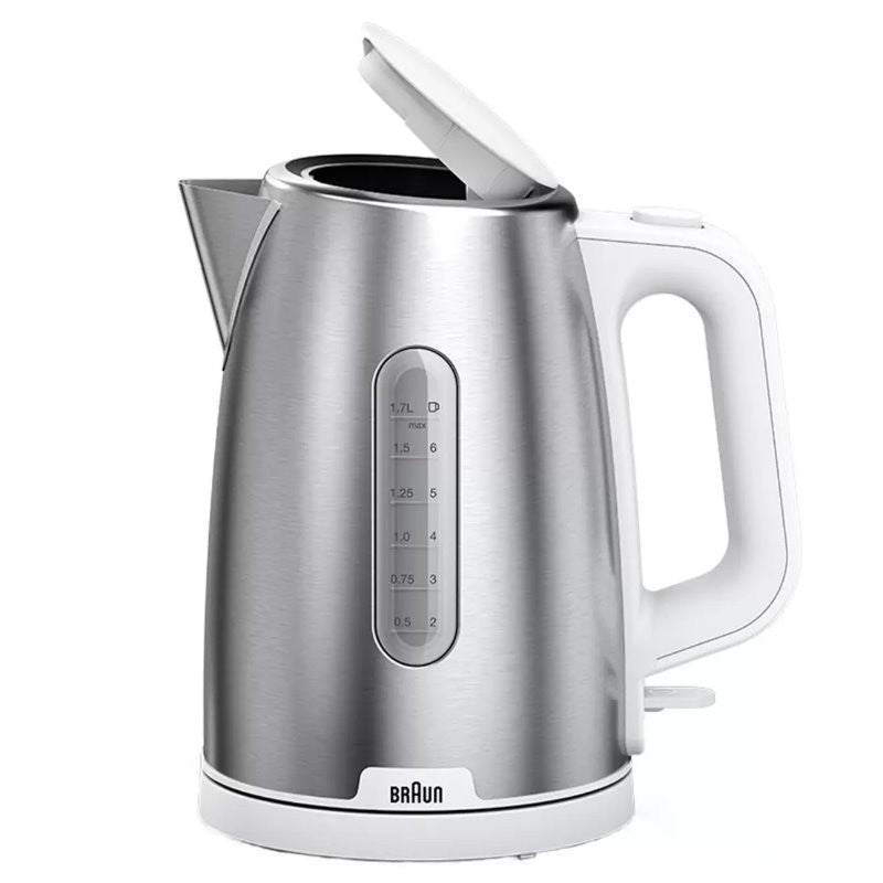 Braun PurShine 1.7L 2200W Stainless Steel Electric Kettle w/ 360° Rotating Base