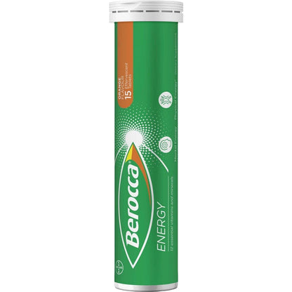 Berocca Energy Orange 12 Essential Minerals Vitamins 45 Effervescent Tablets