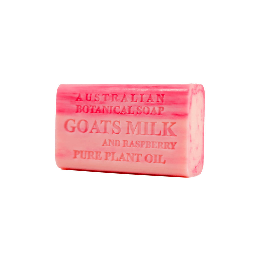 Australian Botanical Goats Milk & Raspberry Body Gentle Wash Bar Soap 8 x 200g