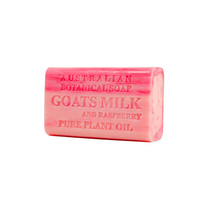 Australian Botanical Goats Milk & Raspberry Body Gentle Wash Bar Soap 8 x 200g