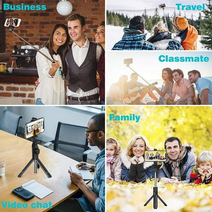 TEQ P70 Bluetooth Selfie Stick Tripod Portable Extendable Selfie Stick w/ Remote
