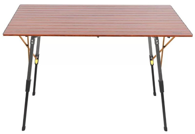 Timber Ridge 6-People Folding Adjustable Aluminium Camping Table w/ Carry Bag
