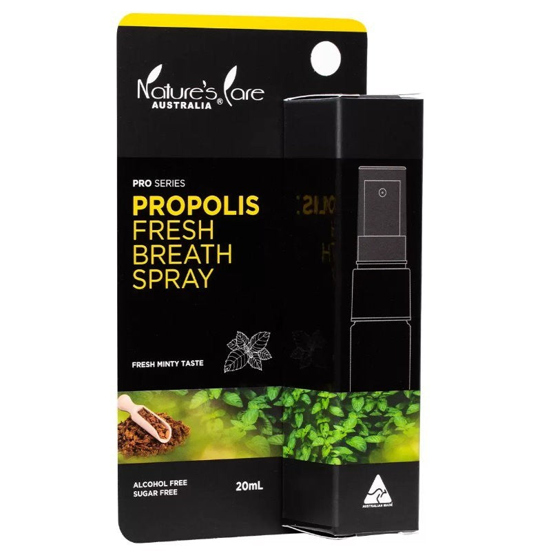 Nature's Care Propolis Fresh Breath Spray 20ml - Natural Immune Support