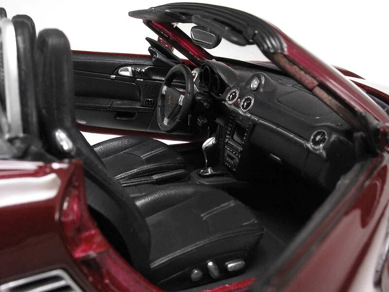 Maisto 1:18 Scale Special Edition Porsche Boxster S Die Cast Car Set Maroon