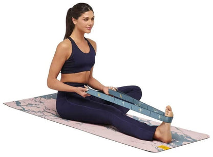 Lole Yoga Mat with 2-In-1 Strap Carry Strap & Resistance Band w/ Exercise Guide