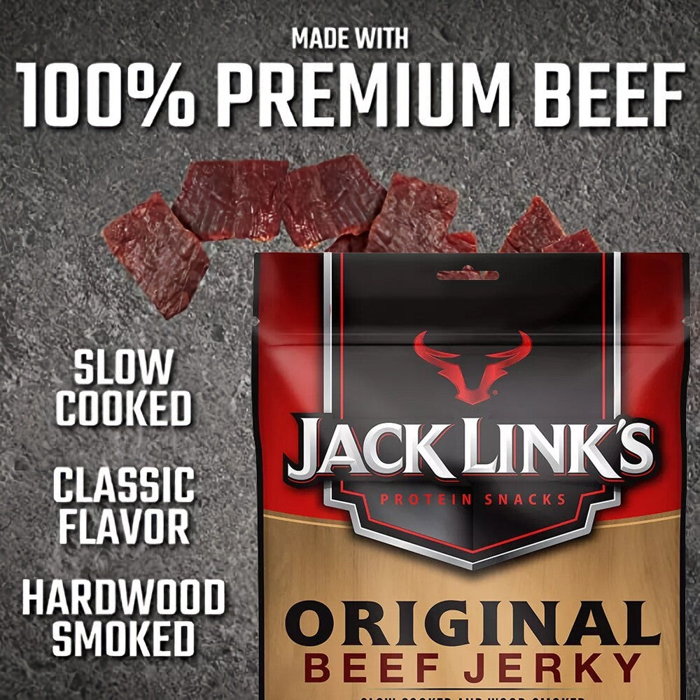 Jack Link's Original Beef Jerky Slow Cook Protein Snack Natural Ingredient 310g