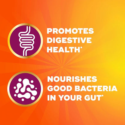 Metamucil Fiber Supplement Gummies Sugar Free Orange Flavour 5g Prebiotic Plant