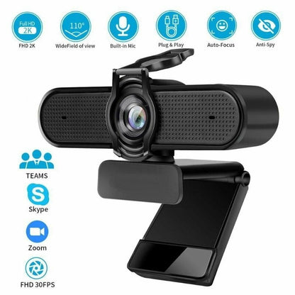 Pro Stream Webcam Internet WEB Camera 1440P or 1080P or 720P , Plug and Play