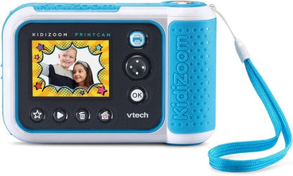 VTech KidiZoom Print Cam with 4 Paper Rolls & 2 Stickers Rolls - Kid Camera Blue