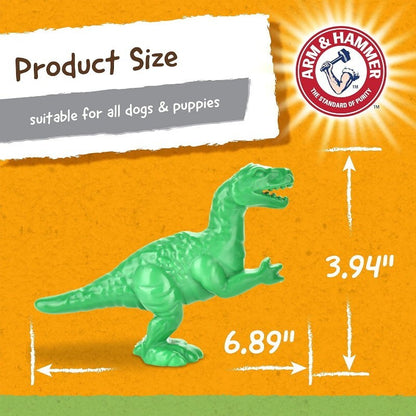 Arm & Hammer 4 Pack Nubbies Dental Chew Toy for Dogs Bone, Orion, TriBone, T-Rex