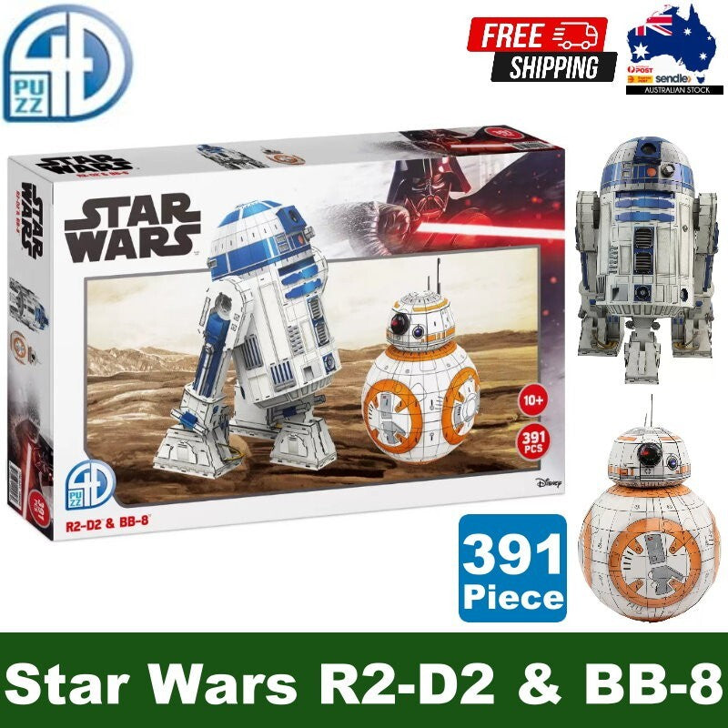 4D Cityscape 391 Piece Star Wars R2-D2 & BB-8 Model Kit 3D Puzzle (10+ Years)