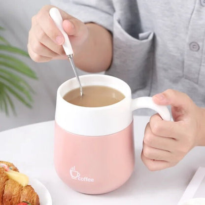 Hifuar 460ml Coffee Mug Double Wall Vacuum Insulated with Temperature Display