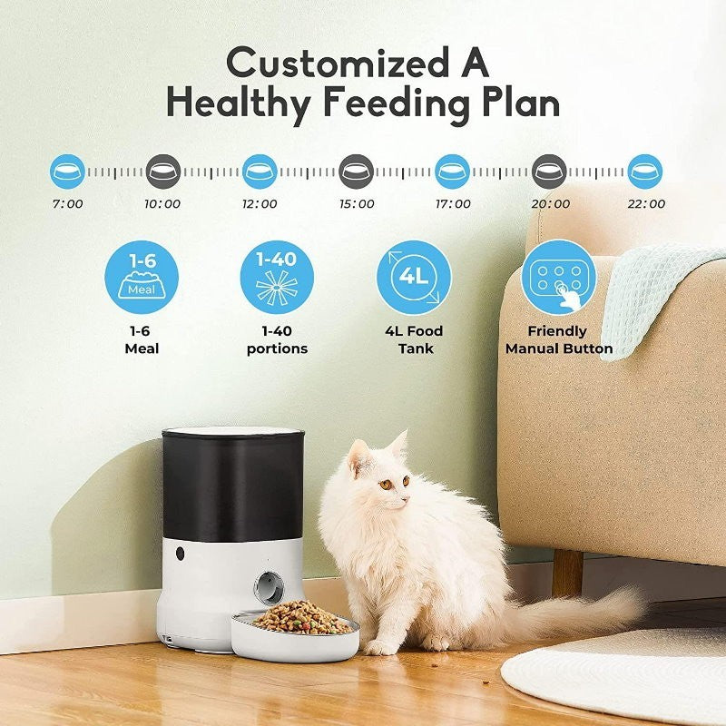 Dogness F14 Cube App Pet Dog/Cat Automatic Programmable Feeder Large 6L -Express