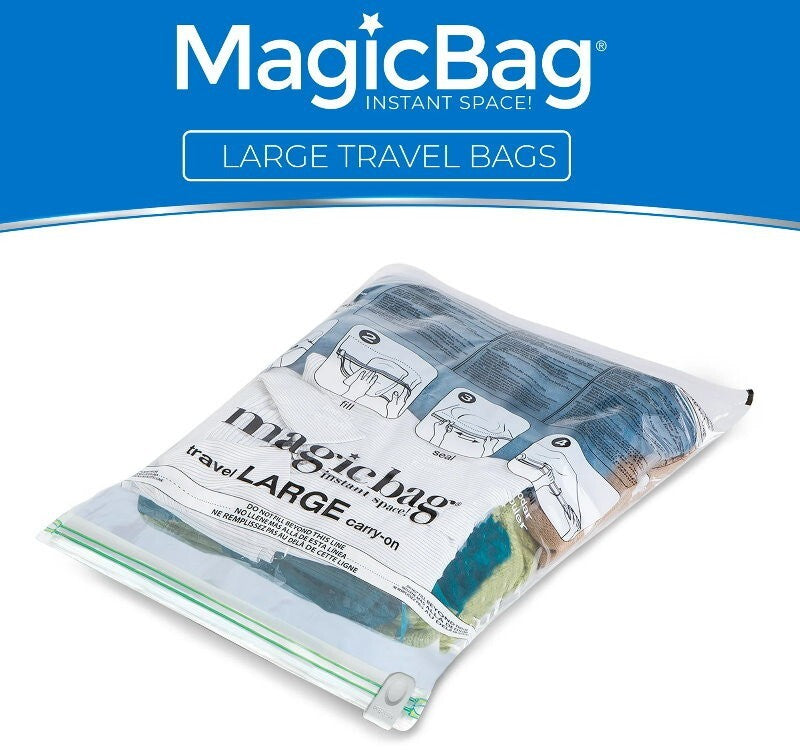 MagicBag 15-Pack Vacuum Compression Combo Set Storage Bags Reusable Waterproof