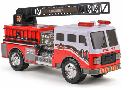 Mighty Fleet Motorised Vehicle Garbage Truck Police Car Fire Engine Helicopter