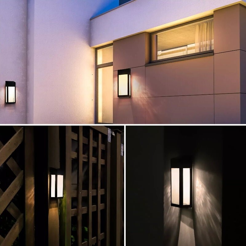 Naturally Solar 4-Pack GTX Solar LED Wall Fence Lights Post Accent Lights