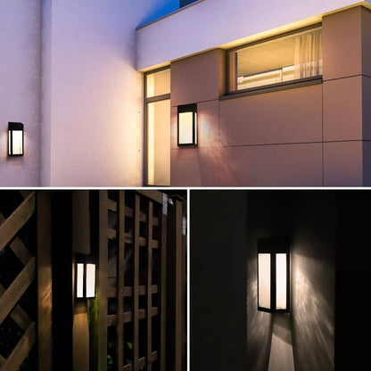 Naturally Solar 4-Pack GTX Solar LED Wall Fence Lights Post Accent Lights