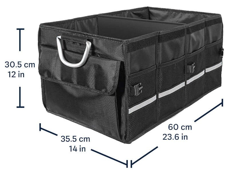 Eurow 65L Automotive Trunk Organizer Car Boot Storage Collapsible Aluminium Hand