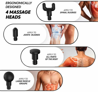 Kivee JMQ01 Professional Percussive Massage Gun Portable Body Muscle Massager