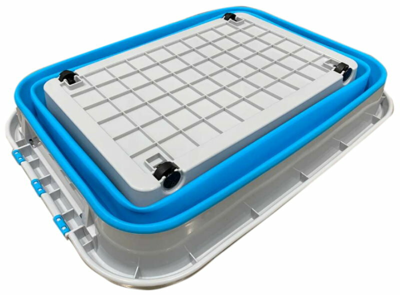 Addis Housewares 30 Litre Collapsible Storage Tote with Lid and Wheels