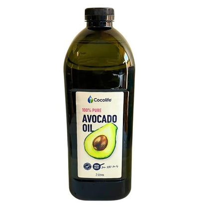 Cocolife 100% Pure Avocado Oil 2L High-Heat Cooking Oil, Dressing - Express