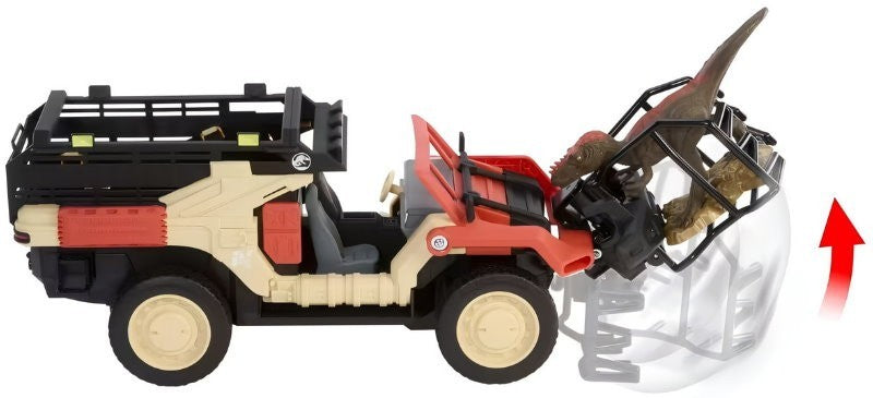 Matchbox RC Jurassic World Dino Catcher RC, Remote-Control Truck with Dinosaur