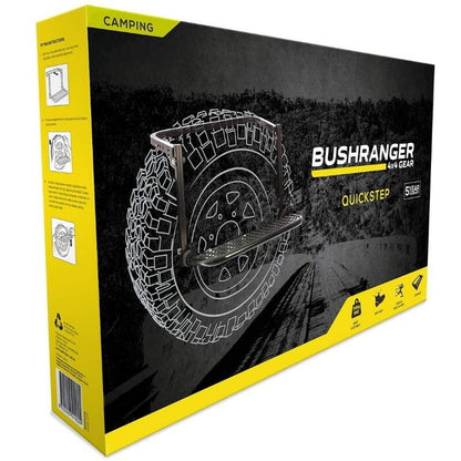 Bushranger 4x4 Car Wheel Quick Step - Folding, Adjustable Heights, Up to 150kg