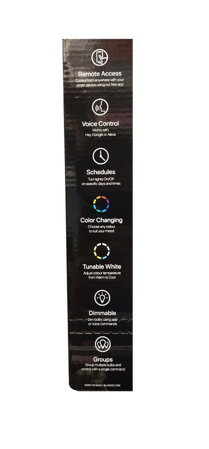 4 x FEIT Dimmable Wifi Colour RGB LED Smart Bulbs Bayonet B22 9w 800 Lumens