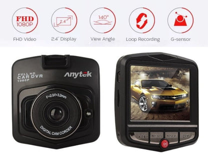 Anytek F111 1080P 170° Car Dash Cam with 24 hours Parking Monitoring, G-Sensor
