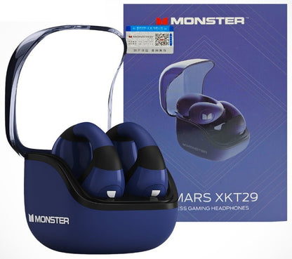 MONSTER Airmars Wireless Sports Earbuds Ear Clip Headphones Noise Cancelling