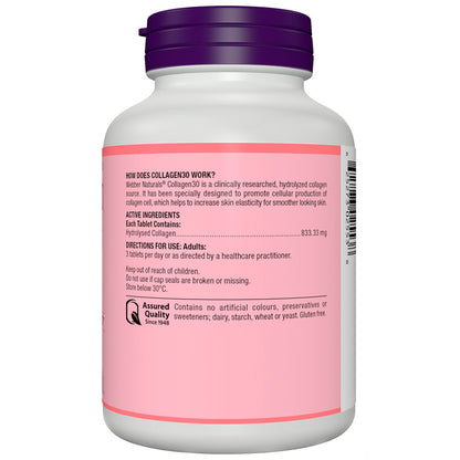Webber Natural Hydrolysed Collagen30 120 Tablets 833mg Improve Skin Elasticity