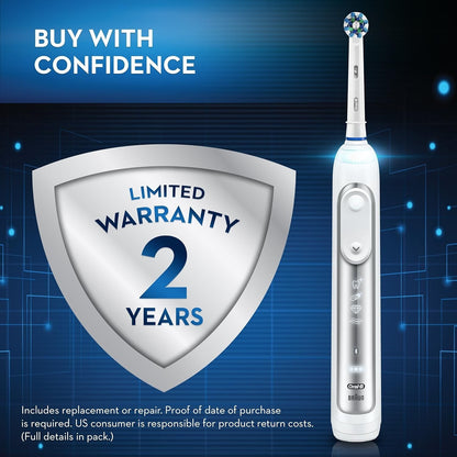 Oral-B Pro 5000 Duo Electric Toothbrush 2 x Handles 3x Brush Head 360 Gum Sensor