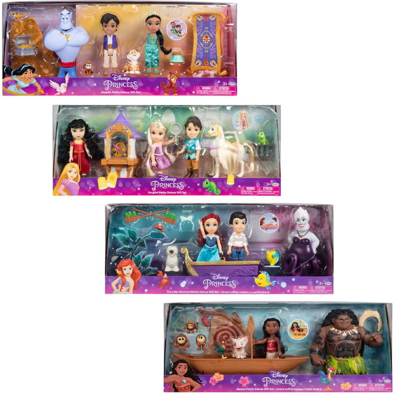 Disney Princess Dolls Deluxe Petite Storytelling Set Gift Set (3+ Years)