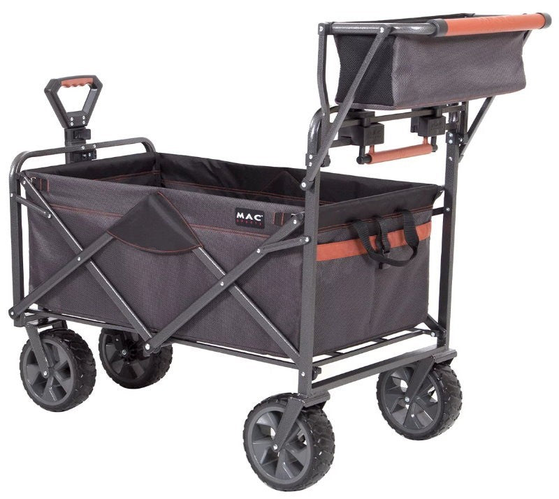 MacSports XXL Heavy Duty Collapsible Outdoor Push Pull Folding Wagon All Terrain