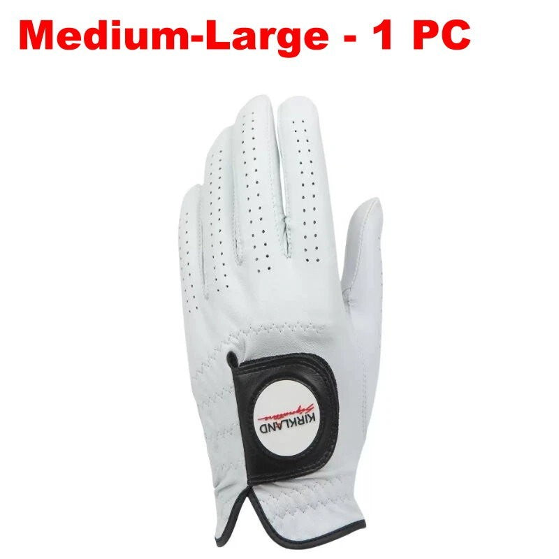 Kirkland Signature Cabretta Leather Golf Gloves Left Hand for Right Hand Golfer