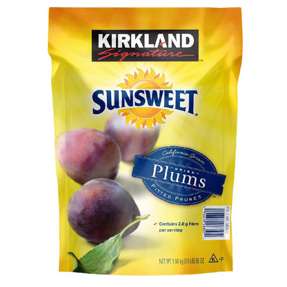 Sunsweet California Dried Plums Pitted Prune Resealable Bag Healthy Fruit 1.58kg