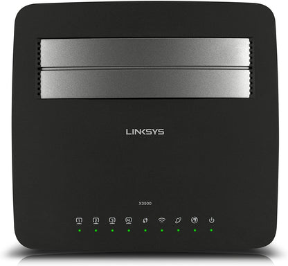 NEW Linksys X3500 Dual-Band Wireless N750 Modem Router with ADSL2+