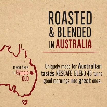 650g Nescafe Blend 43 Medium Roast Office Instant Coffee Made In Australia Tin